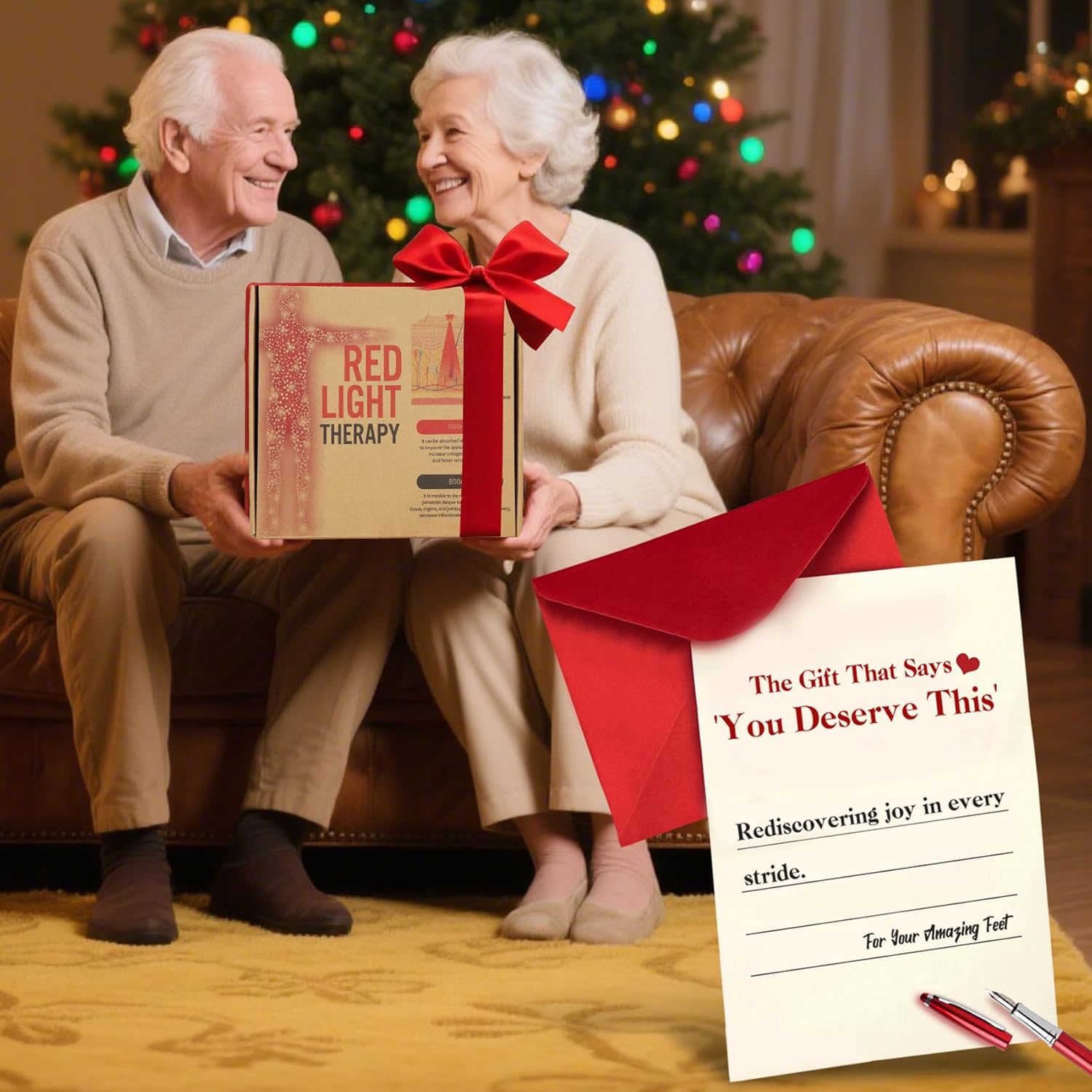 Red Light Therapy for Feet, 320 Dual-Wavelength Led Lights for Deep Penetration, Suitable for Home Foot and Ankle Pain Care. Red Light Therapy Feet Device Equipped with Adjustable Controller