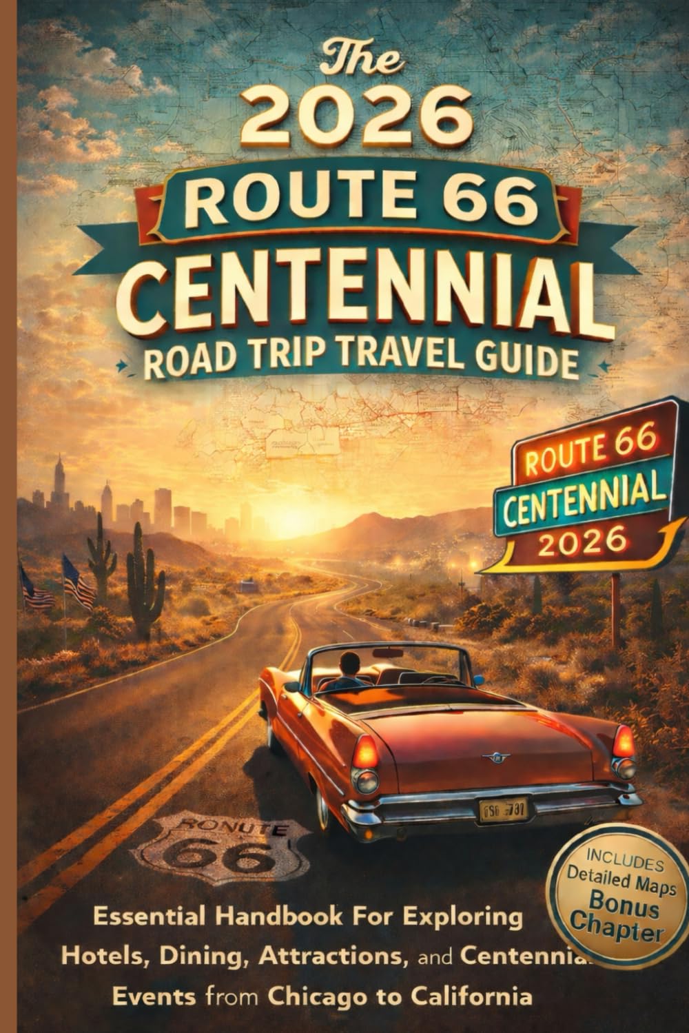 The 2026 Route 66 Centennial Road Trip Travel Guide: Essential Handbook For Exploring Hotels, Dining, Attractions, and Centennial Events from Chicago to California