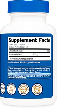 Nutricost Caffeine Pills 200mg, 120 Capsules - Gluten Free, Non-GMO
