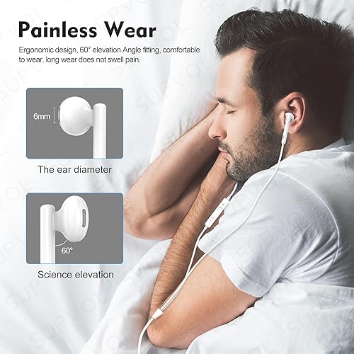 Miniatura 7 de Auriculares Apple con conector Lightning, paquete de 2 auriculares con cable para iPhone con micrófono, control de volumen, música y llamadas para