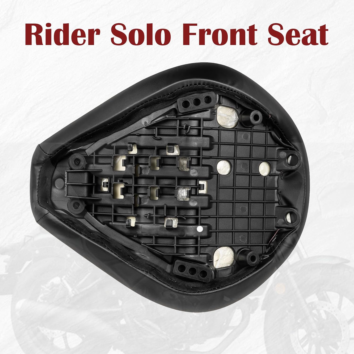 Motorcycle Front Solo Seat Rider Seat Cushion Pad Compatible with Rebel CMX500 CMX300 2017-2024 Accessories, Black Diamond