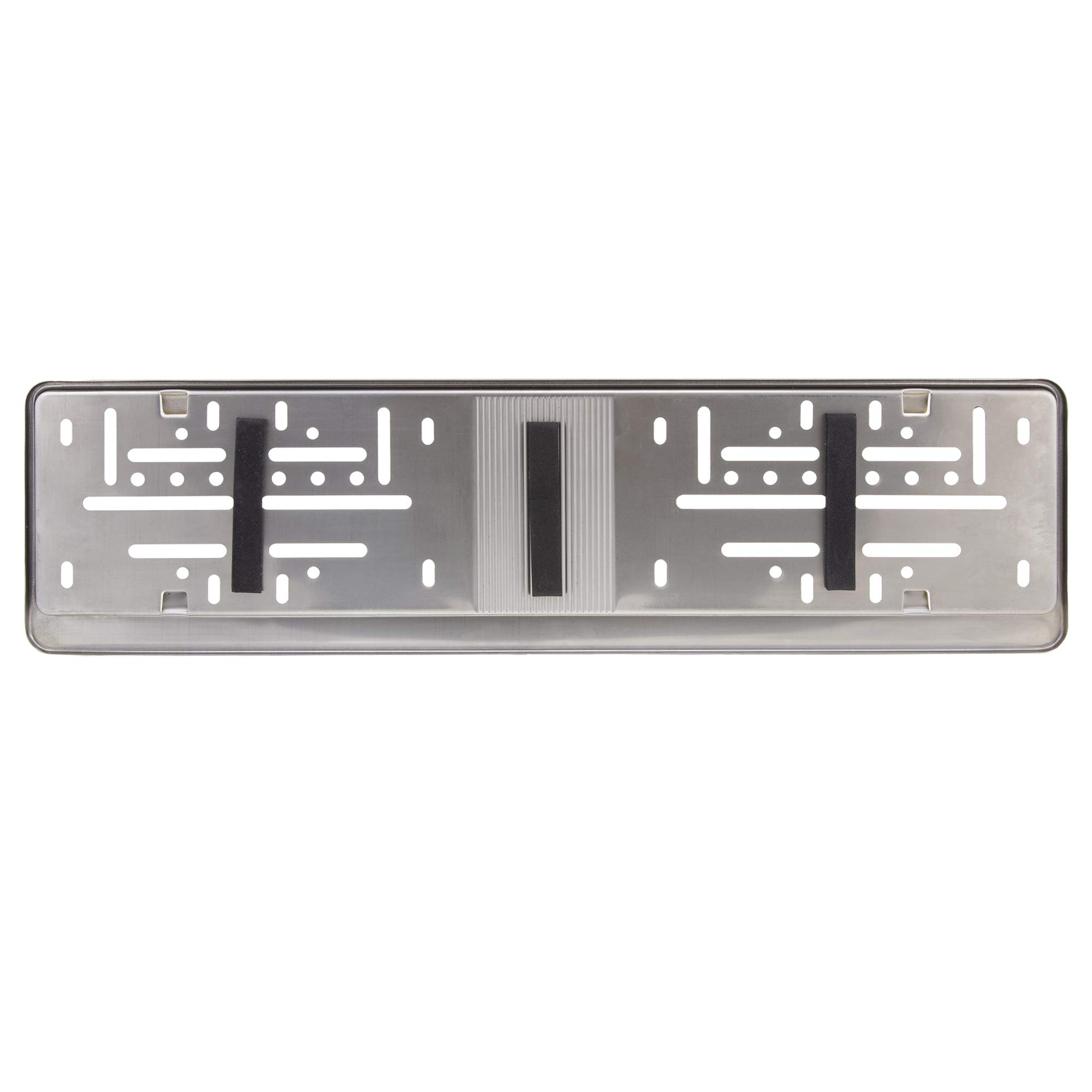 2 x uchwyt tablicy rejestracyjnej klasy premium, 100% stal nierdzewna, kolor złoty, polerowany, do Austrii SŁWENIA (wymiary 520 mm x 120 mm), uchwyt tablicy rejestracyjnej, uchwyt tablicy rejestracyjnej, stal nierdzewna INOX V2A
