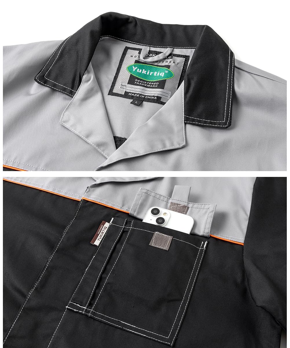 Blouse de Travail Homme Atelier Industrie Veste Manches Longues Manteau Travaux