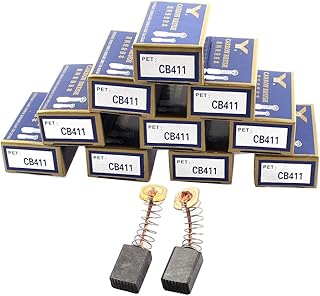 Aexit 13mm x Tools & Equipment 8mm x 6mm CB411 Generic Electric Motor Carbon Brushes Brushes & Dusters 10 Pairs