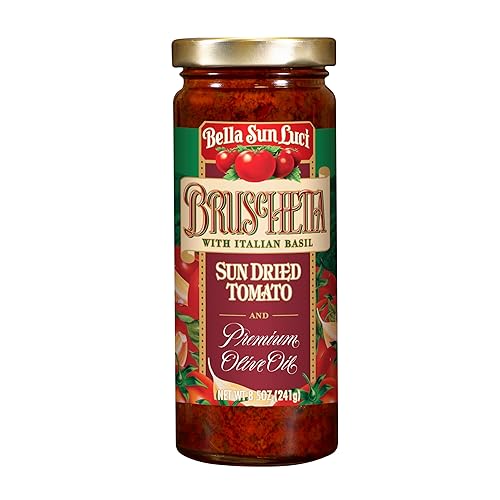 Bella Sun Luci Bruschetta with Italian Basil & Sun-Dried Tomatoes,