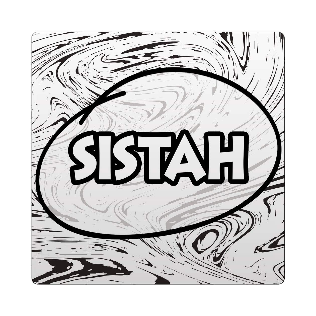 Makoroni - SISTAH Africa Des#1 Ceramic Tile Trivet 4.25x4.25 inc