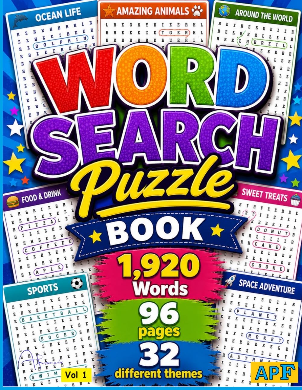 Word Search Puzzles Volume 1, Relax and enjoy