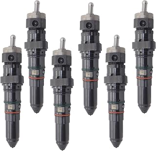 6PCS Common Rail Fuel Injector 3076130 Fits for Cummins KTTA19 BELAZ 7545 BELAZ 7555 19.0L
