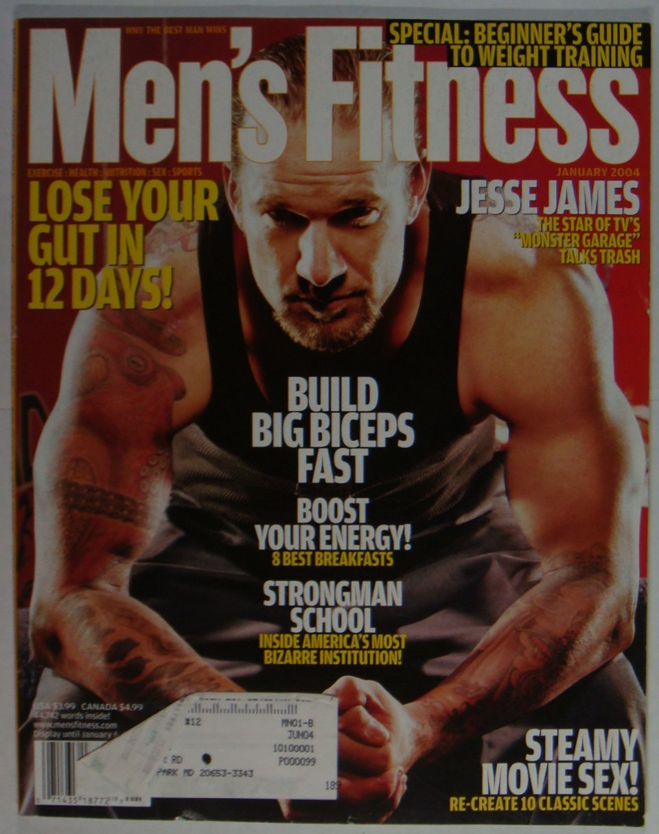 Men's Fitness Magazine January 2004,Hesse James cover unknown author