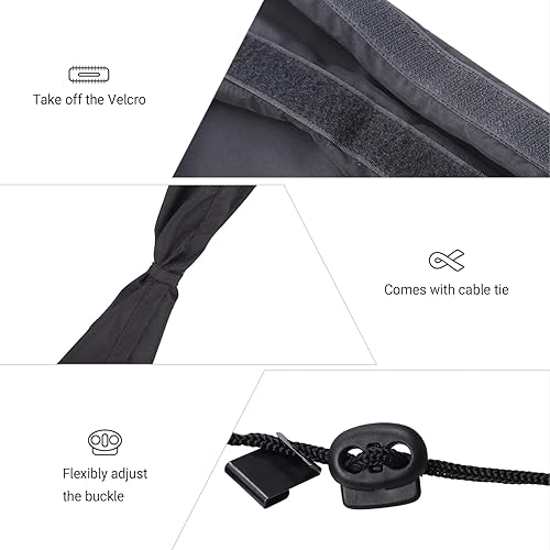 Miniatura 8 de OTOEZ Cortina divisora de automóvil para privacidad, cortinas opacas para camping, cama de sueño, vehículo, parabrisas, cubiertas de ventana, SUV,