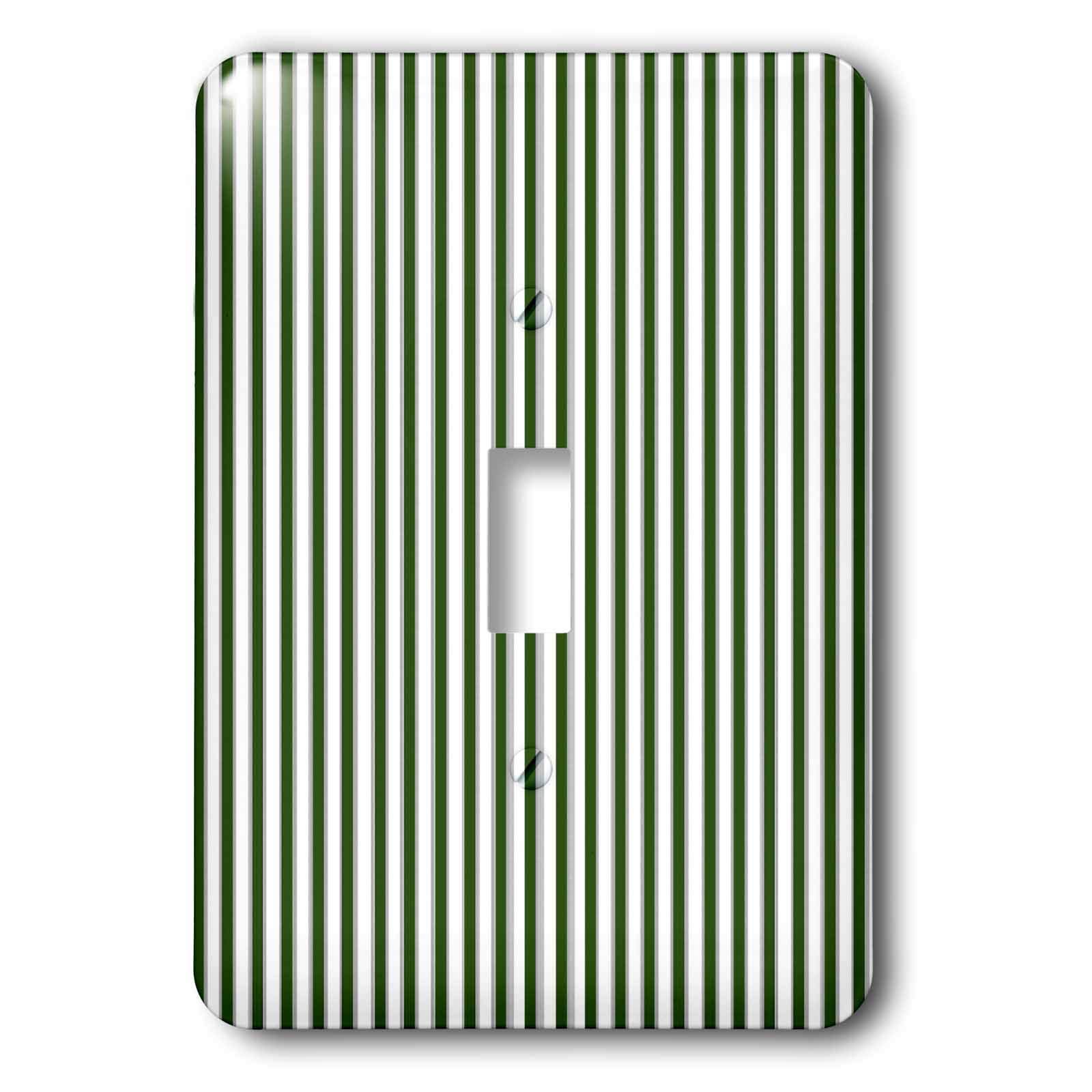 Interrupteur à baïonnette Green Stripes 3dRose LSP_43896_1 robuste et facile à poser