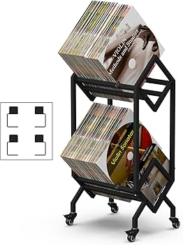 Amazon|Simoretus ビニールレコードストレージホルダーラック LP Amazon|Simoretus ビニールレコードストレージホルダーラック LP