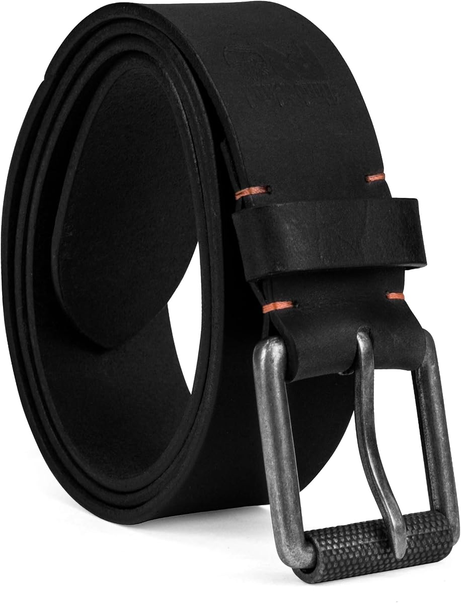 Cinturón de cuero con hebilla de rodillo de 40 mm