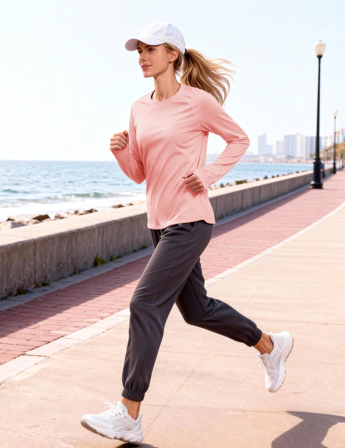 TACVASEN Women's Thermal Long Sleeve Shirts Fleece Lined Underwear Moisture Wicking Athletic Base Layer for Cold Weather