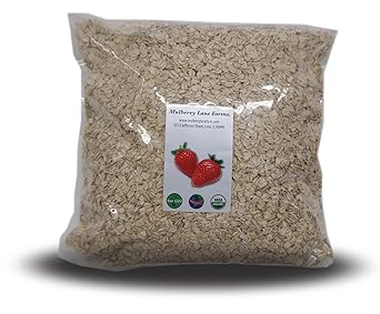 Rolled Oats 5 Pounds Old Fashioned Oatmeal, USDA Organic, Non-GMO Bulk, Mulberry Lane Farms