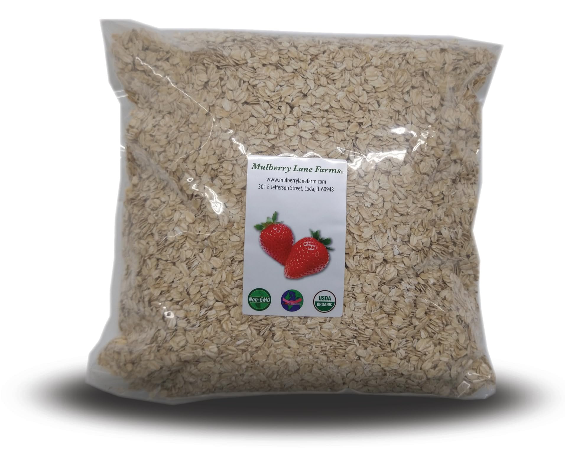 Rolled Oats 5 Pounds Old Fashioned Oatmeal, USDA Organic, Non-GMO Bulk, Mulberry Lane FarmsUSDA Organic