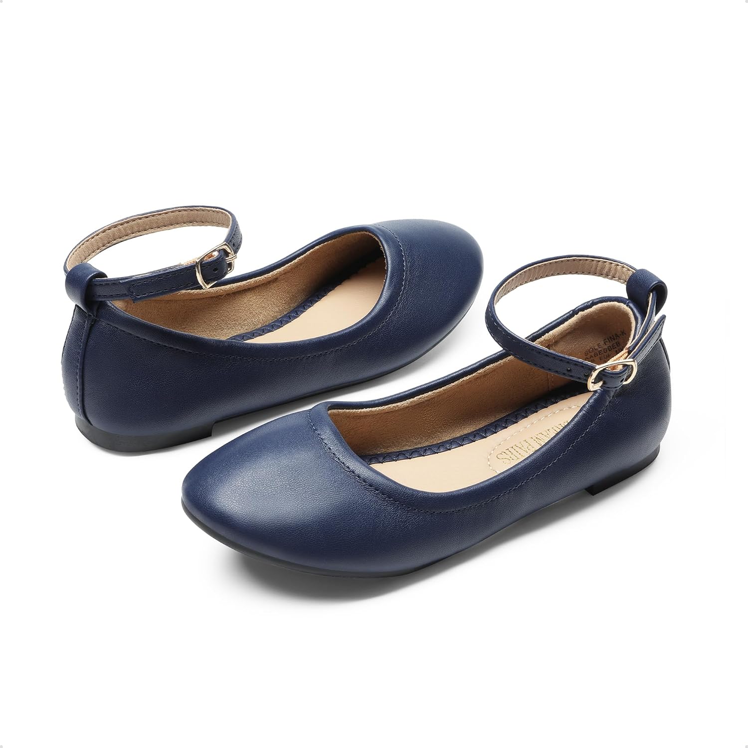 DREAM PAIRS Girls Dress Shoes Girl's Ballerina Flat Ankle Strap Ballet Flats (Toddler/Little Kid/Big Kid)