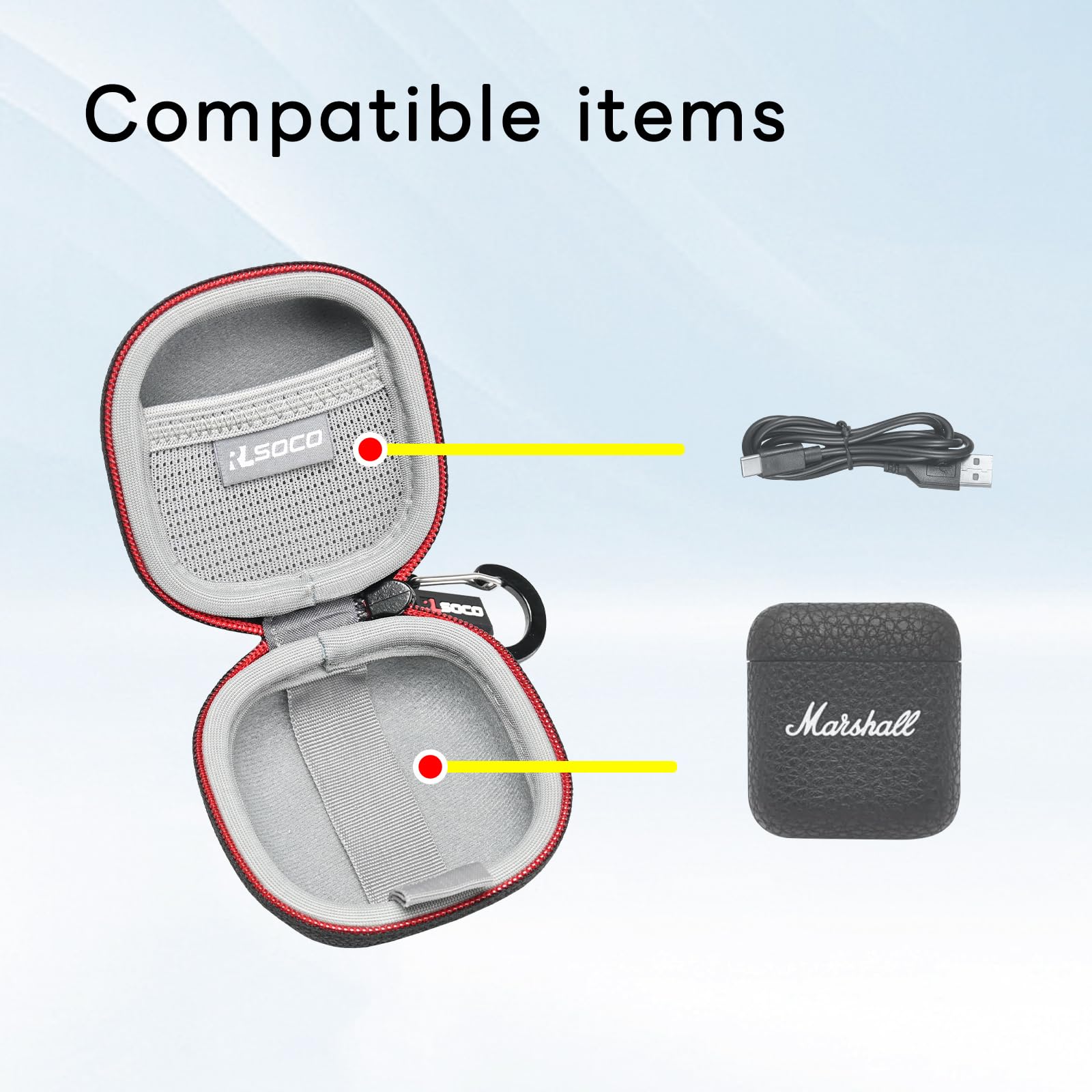 Marshall MINOR IV 右耳とケースのみ Amazon.com: RLSOCO Carrying Case for Marshall Minor IV True