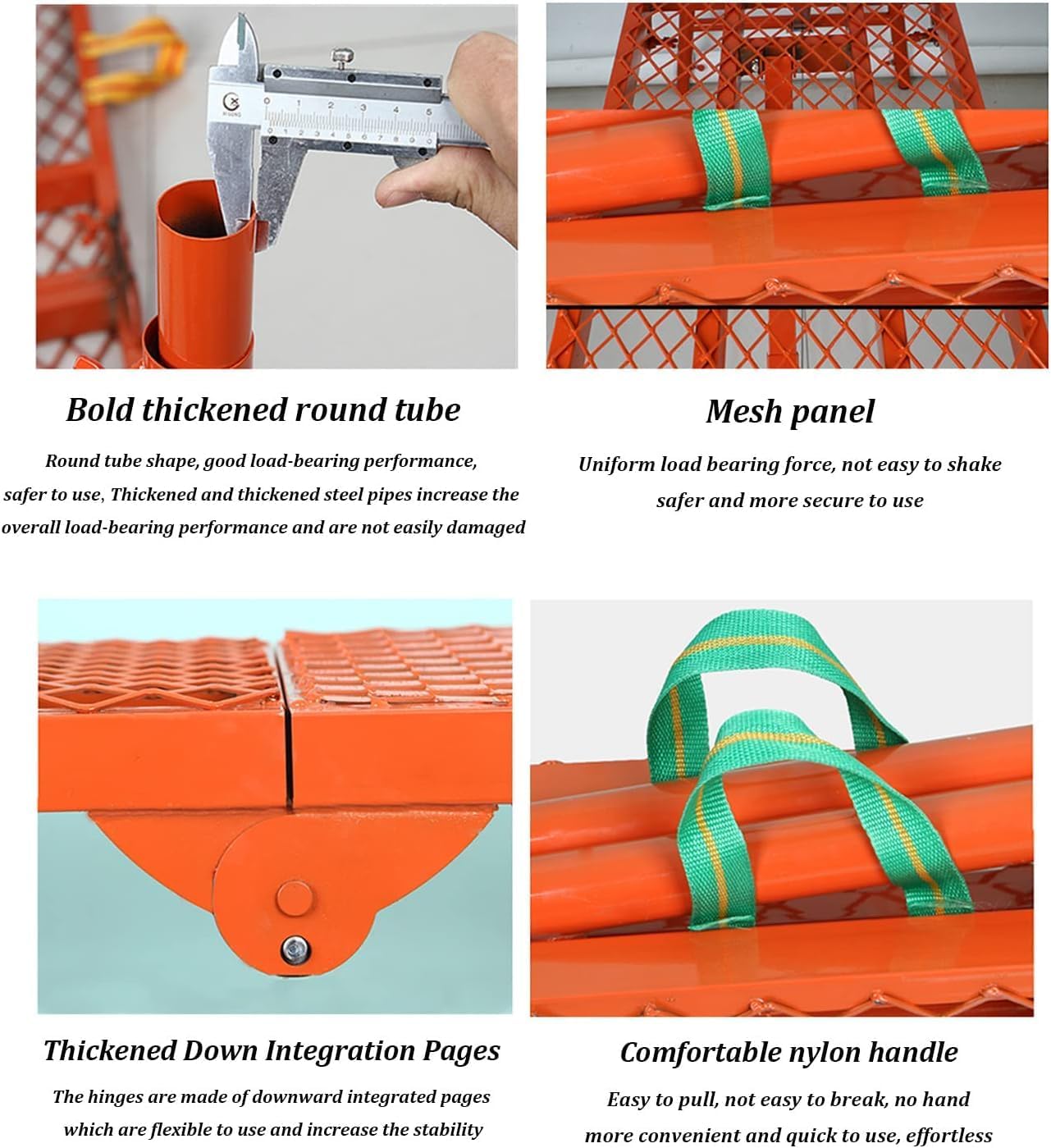 Portable Folding Scaffolding Work Platform Scaffold Tower Ladder Stool Bench, Adjustable Height Home Engineering Workbench-Step Ladders(120 * 30cm)