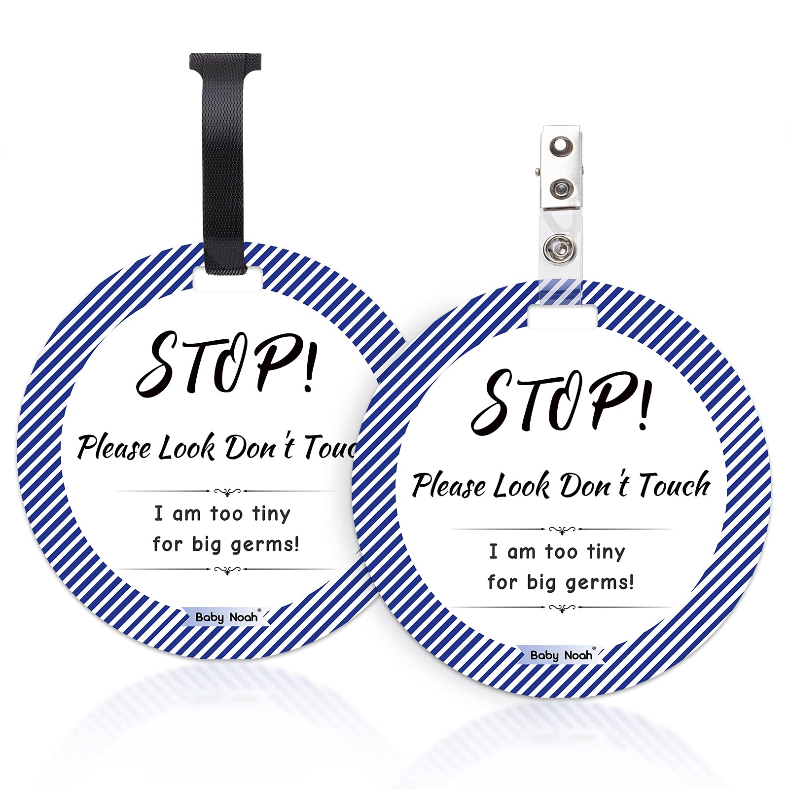 Buy No Touching Newborn Baby Car Set Sign or Stroller Tag, Do Not Touch
