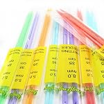 SWEEGICC 14 PCS 14"(35cm) 7sizes Coloris de bonbons en plastique simple pointé droit aiguilles de tricot