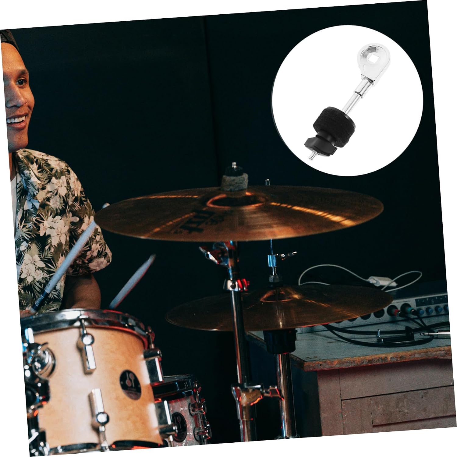 Hemoton Drum Cymbal Stacker Mount Cymbal Holder Attachment Metal Drum Hardware Easy Install
