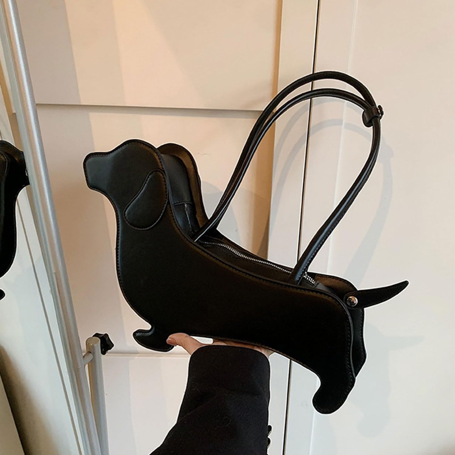 Unique Dachshund Designs Shoulder Bag PU Leather Handbag Underarm Purse For Dog Lover And Fashionable Women - Image 3