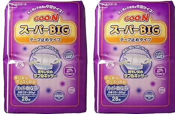 週末セール！GOO.N スーパービッグ テープ止めタイプ 28枚　8個セット GOO.N グーン スーパーBIG テープ止めタイプ 28枚入 12月24日