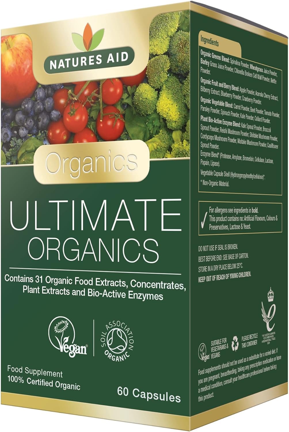 Natures Aid Ultimate Greens & Berries, 60 Capsules Amazon.co.uk