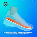NIVIA Foot Cushion Insole, Insoles, for Cushioning & Comfort Available in Adult (UK 6-7) – EU 39-46 & Fluo Orangecolor, Used for Foot Care gallery image