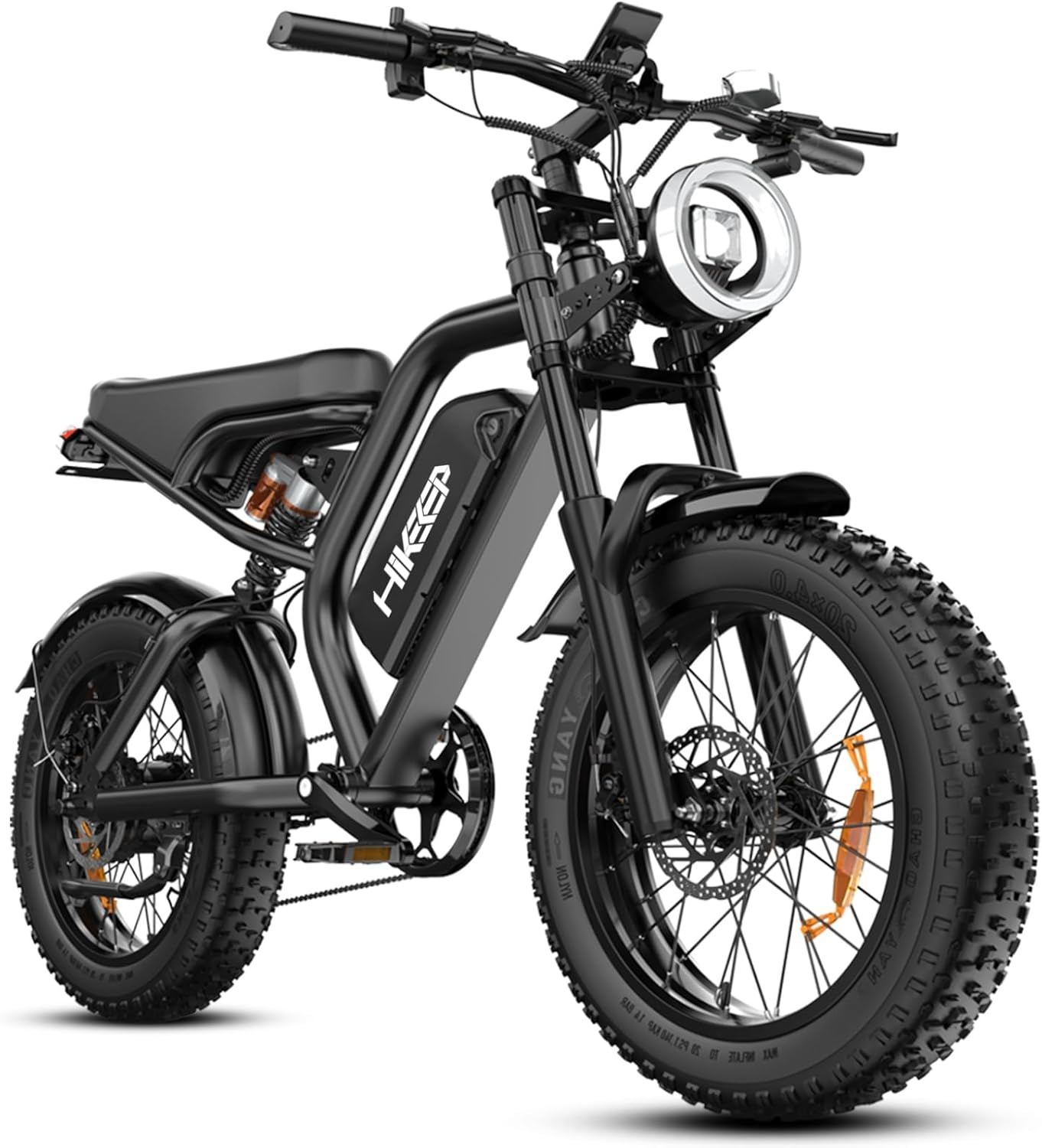 Electric Bike for Adults – 20 x 4 Inch Fat Tire, 750W/Peak 1500W Motor, 48V15AH Detachable Battery, 4 Riding Modes Electric Dirt Bike, 7 Speed Electric Motorcycle, 28MPH UL 2849 Certified