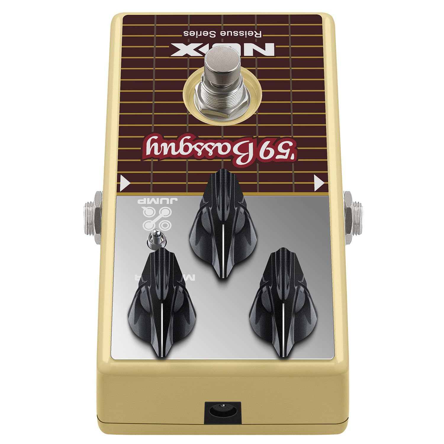 NUX | 59 Bassguy Overdrive Pédale d'overdrive | Pédale d'overdrive de guitare avec son d'ampli à tube en tweed vintage | Tonalité, boost et distorsion authentiques de 1959 | Pédale d'effets de guitare