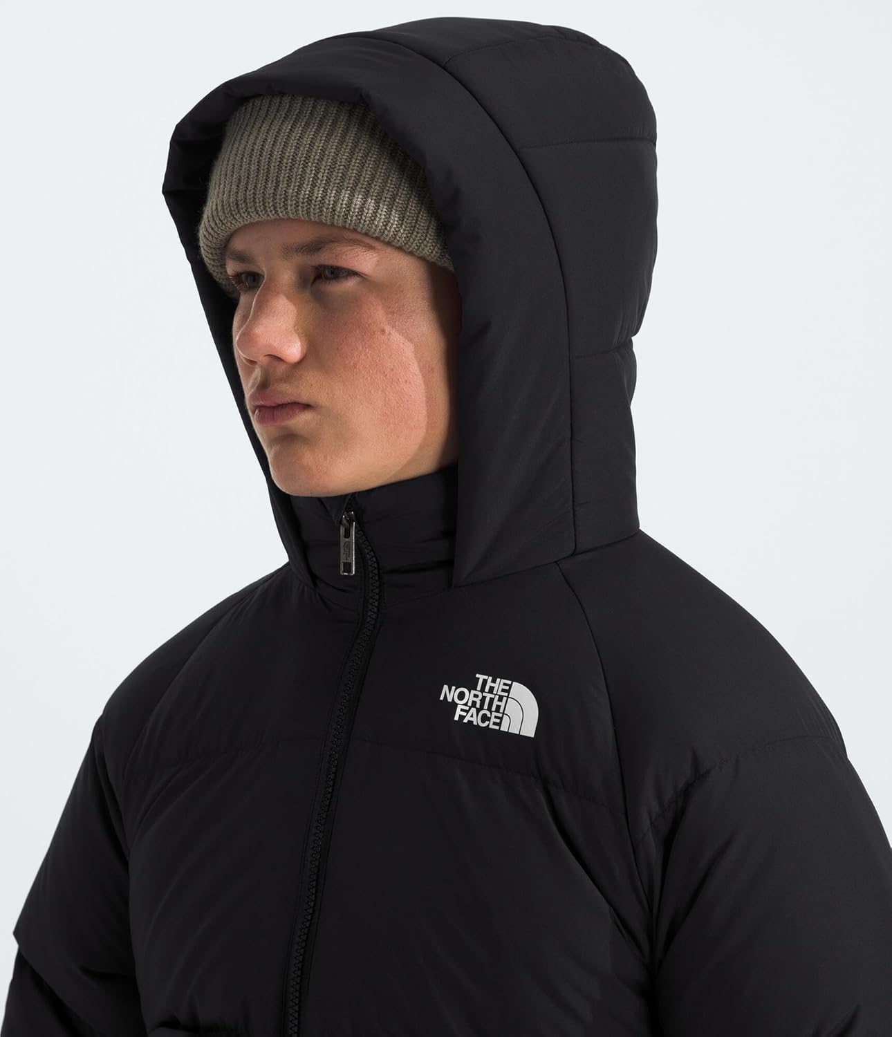 THE NORTH FACE Gençler İçin North Down Polar Astarlı Kısa Parka | 600 Dolgu Kuş Tüyü, Su Geçirmez, Yalıtımlı Kapüşon ve Cepler