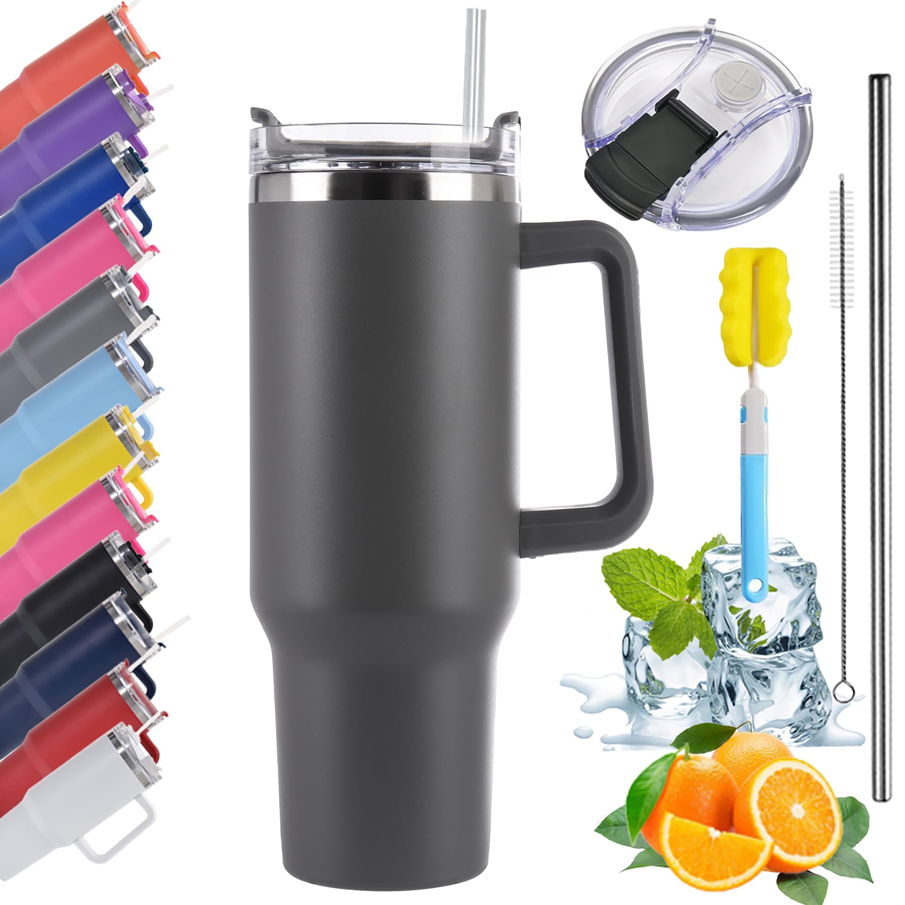 Y·J&H 30oz (850ml) Gobelet de voyage Tasse à café à paroi double isolée