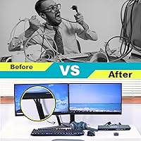 Vista 5 de BUSOHA Cubiertas de alambre: funda flexible de gestión de cables de 13 pies y 1.2 pulgadas para mascotas, protectores de cable sin masticar