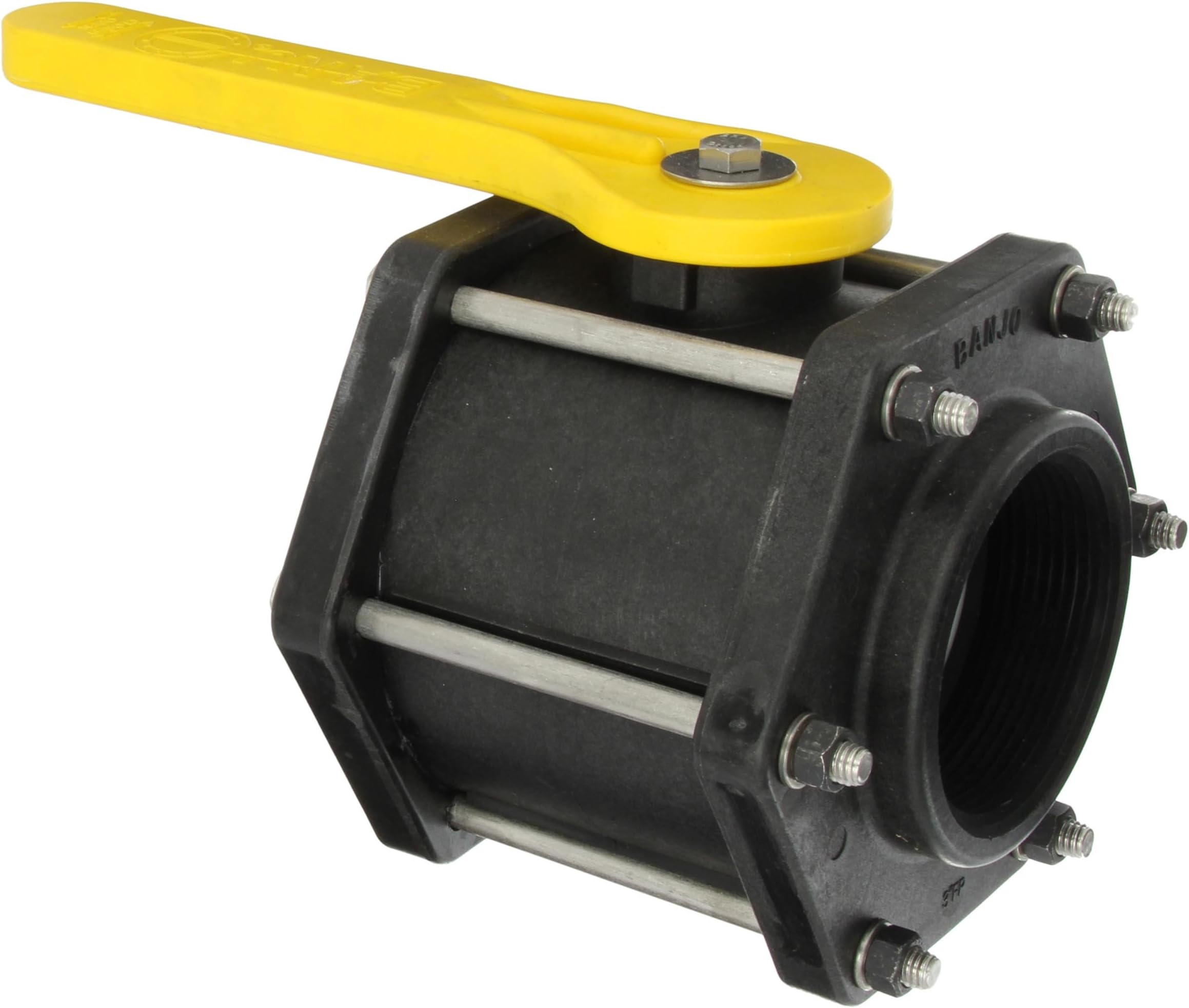 V300FP Polypropylene Ball Valve, Three Piece, Full Port, 3" NPT Female