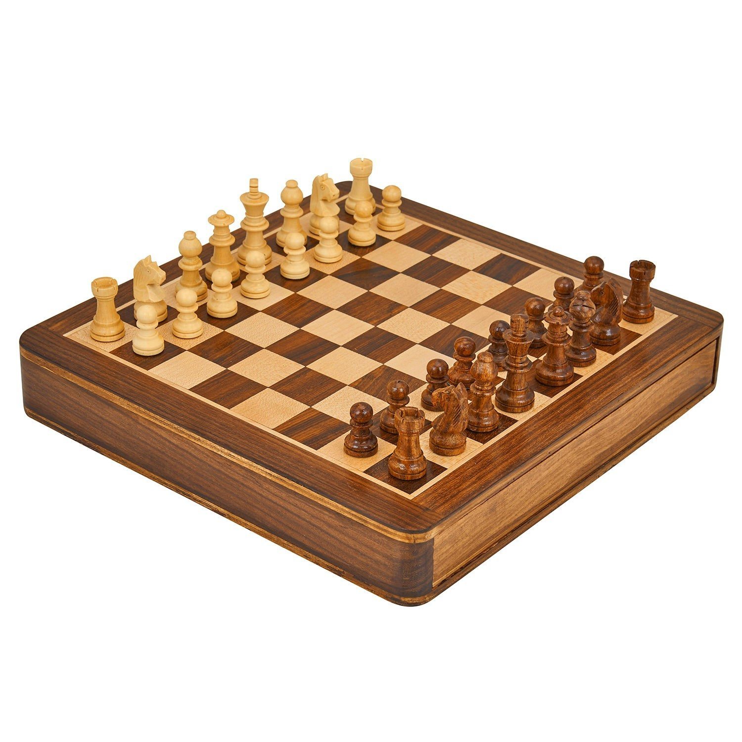 Buy craftstore14 Classic Wooden Chess Set with Chess Board