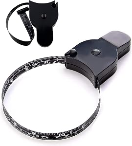 2 Pack Body Measuring Tape Retractable Tape Measure 60 Inches Dual Sided Soft Measuring Tape, Body Measuring Tape Ruler for ​Body Measurement, Weight Loss, Measure Chest and Waist Circumference