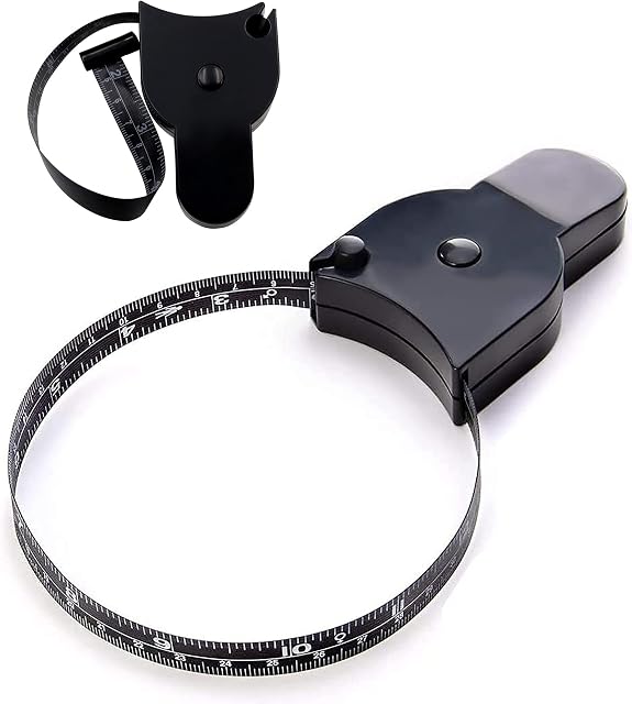 2 Pack Body Measuring Tape Retractable Tape Measure 60 Inches Dual Sided Soft Measuring Tape, Body Measuring Tape Ruler for Body Measurement, Weight Loss, Measure Chest and Waist Circumference