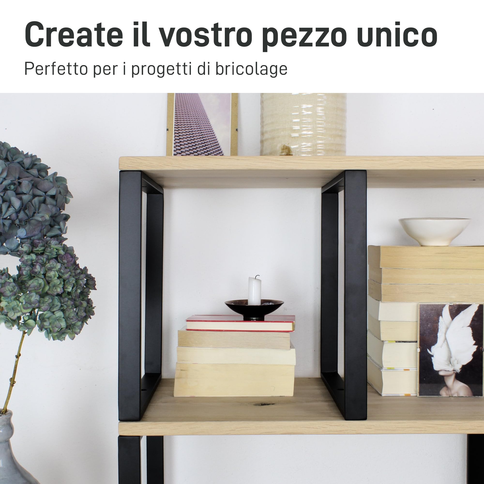 Mensola in legno di quercia da parete, mensola da cucina, davanzale, in legno massiccio, molte misure, stile rustico, supporto per libri, decorazione (profondità 20 cm, larghezza 200 cm