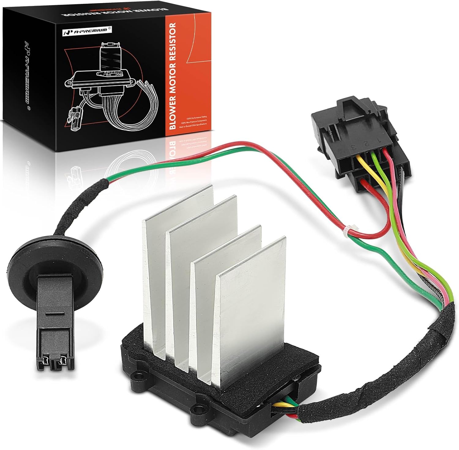 A-Premium Front HVAC Blower Motor Resistor Compatible with Saab 9-5 2006 2007 2008