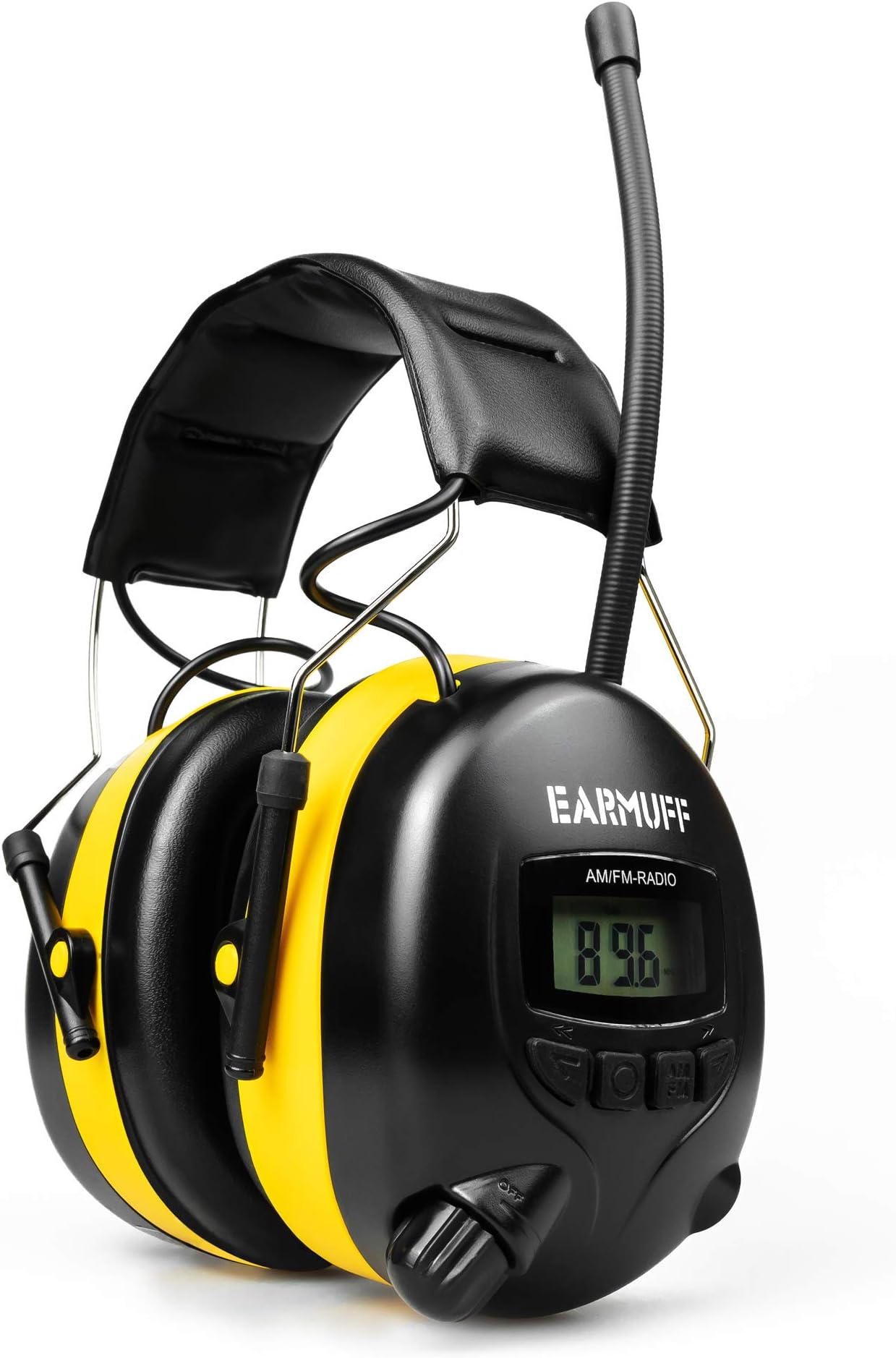 Ear Defender Original"Earmuff" Digital AM FM MP3 / Smart Phone Radio Headphones Hearing Protector Ear Muffs