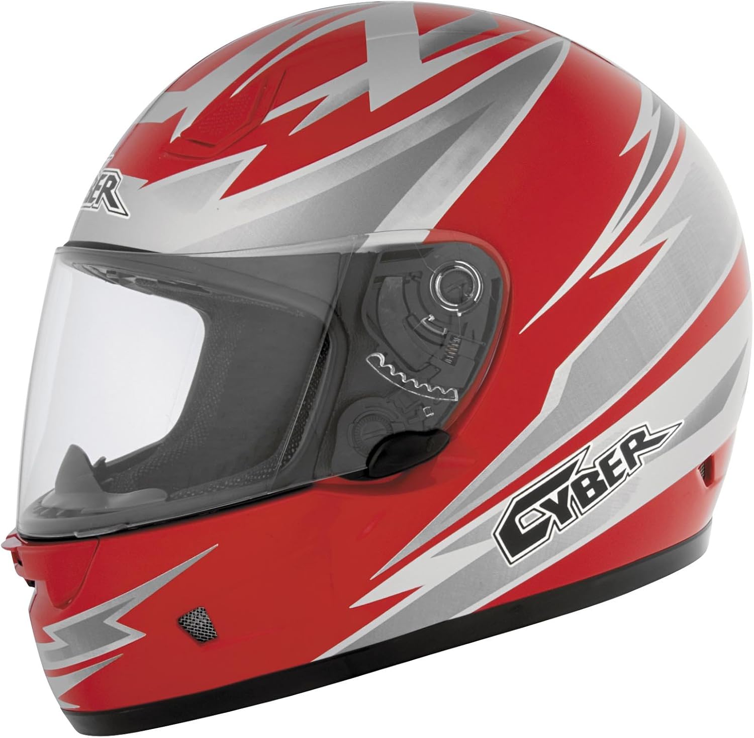 Cyber Helmets US12 AMP RED/SIL/WHT XS Fullface Helmets