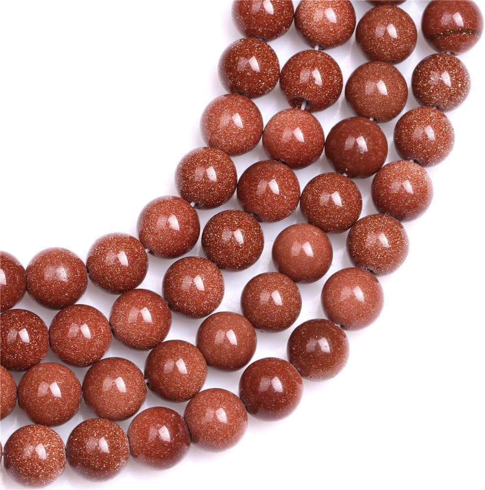 10mm Round Brown Gold Sandstone Sand Stone Beads for Jewellery Making Strand 15" - Image 4