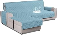 Vista 8 de VANSOFY Fundas de sofá modulares mejoradas, 100 % impermeables, en forma de L, funda reversible para sofá seccional, funda protectora para muebles