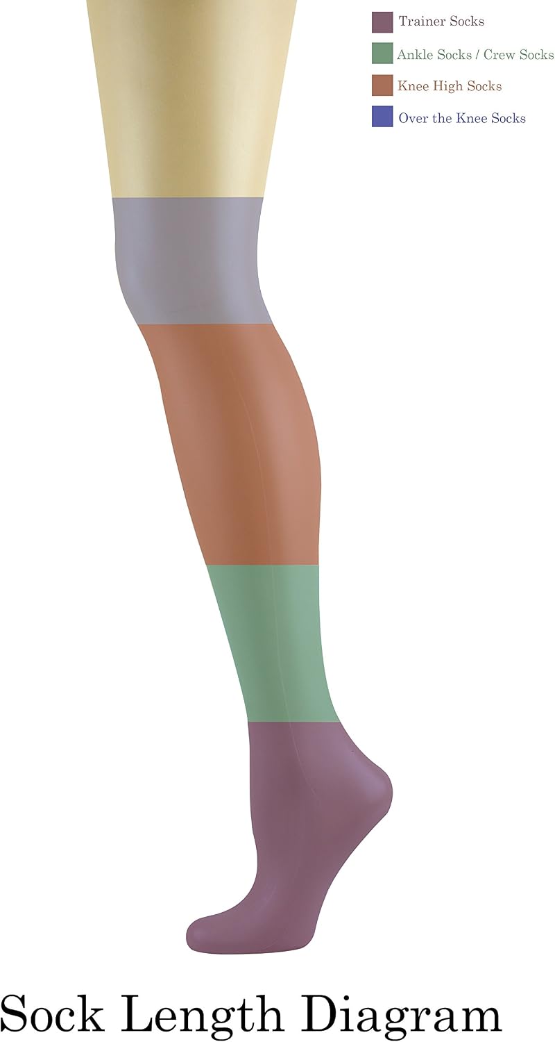 Mysocks 5 Pairs Pack Socks Seamless Toe Combed Cotton