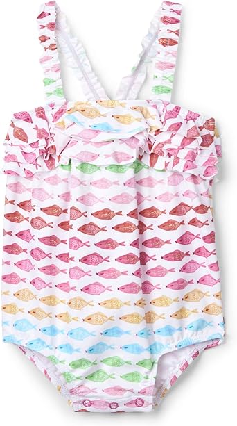 Hatley Girls Ruffle Sleeve Swimsuit