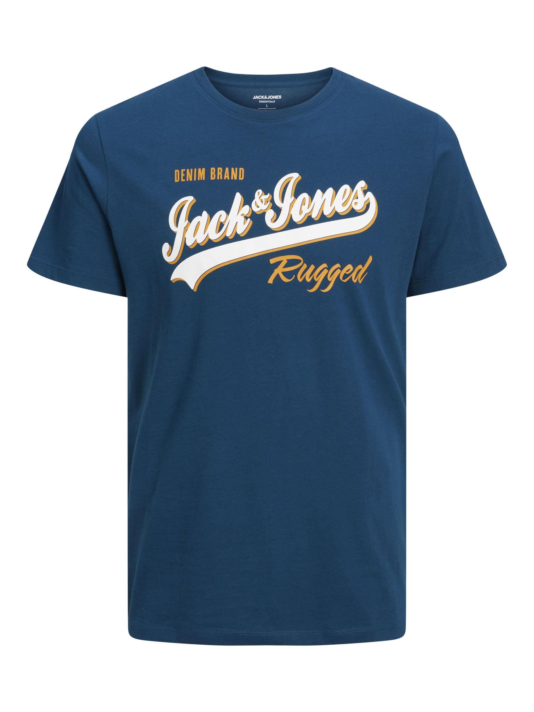 JACK & JONESMens JJELOGO TEE SS O-NECK 2 COL 23/24 PLS T-Shirt