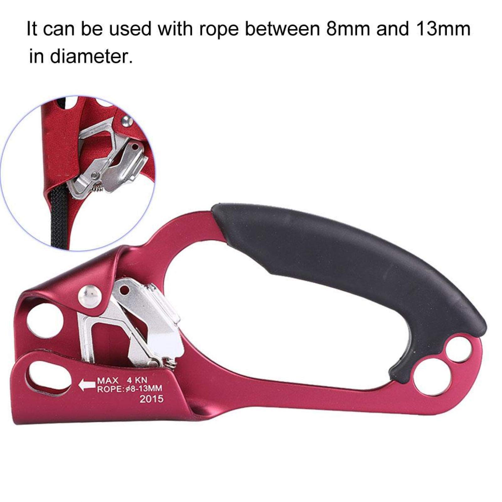 OUKENS Mountain Climbing Tools Mountaineering Climbing Ascender,Right-Hand Climbing Protector Ascender for Outdoor Mountaineering