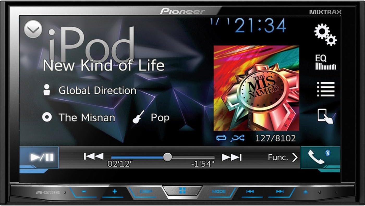 Close-up of Pioneer remote control CXE5116